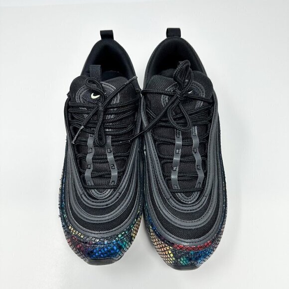 Nike Womens Air Max 97 SE Rainbow Snake Black Multicolor Size 8 - Picture 3 of 11